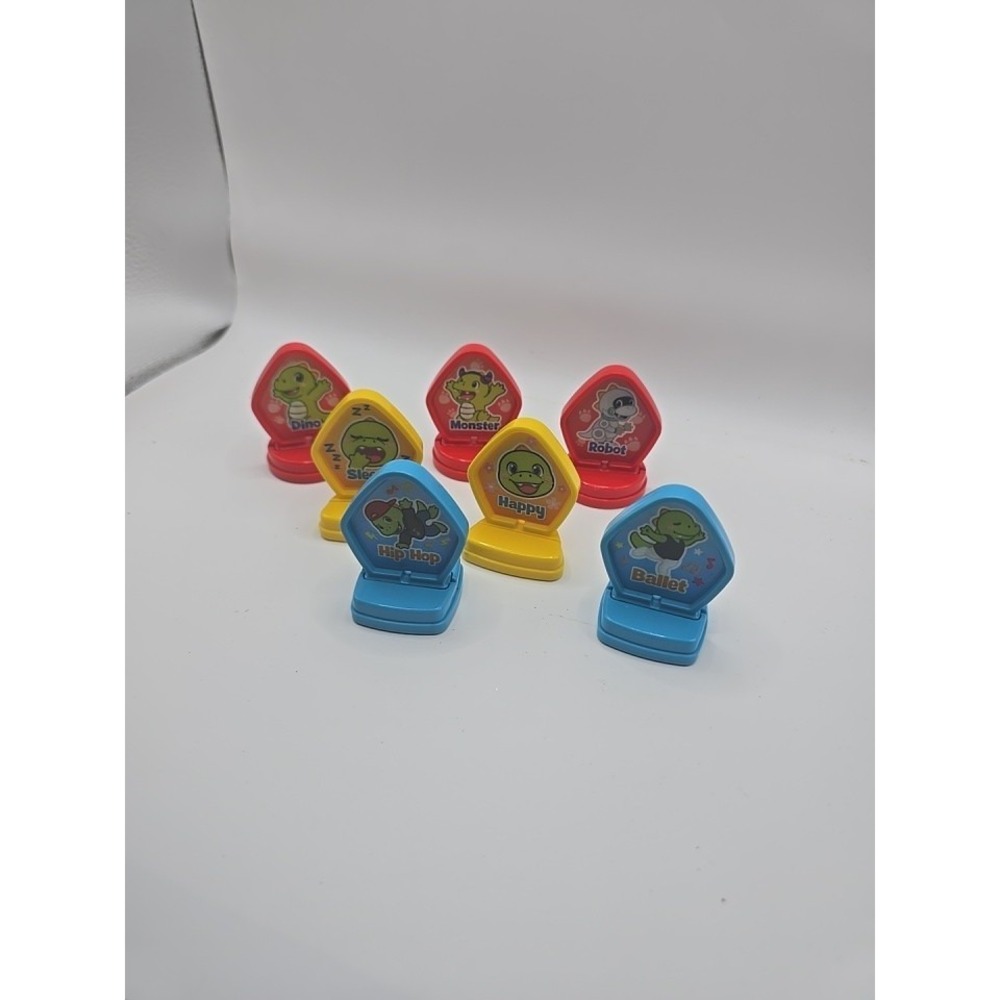 VTech Mix and Match-a-Saurus Replacement Pieces Parts Yellow Red Blue 7pc